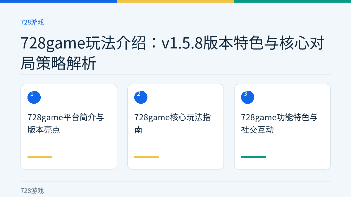 728game玩法介绍：v1.5.8版本特色与核心对局策略解析文章内容示意图